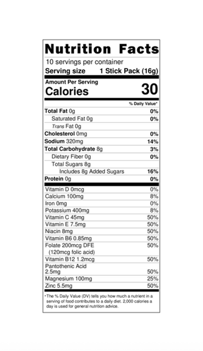 Optimal Hydration - Light Lemonade
